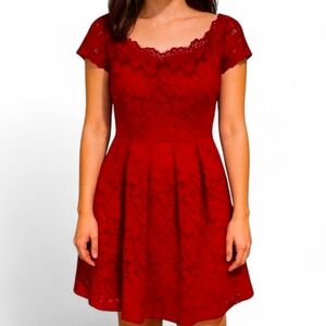NWT MISSMAY Retro Red Lace Dress - XL